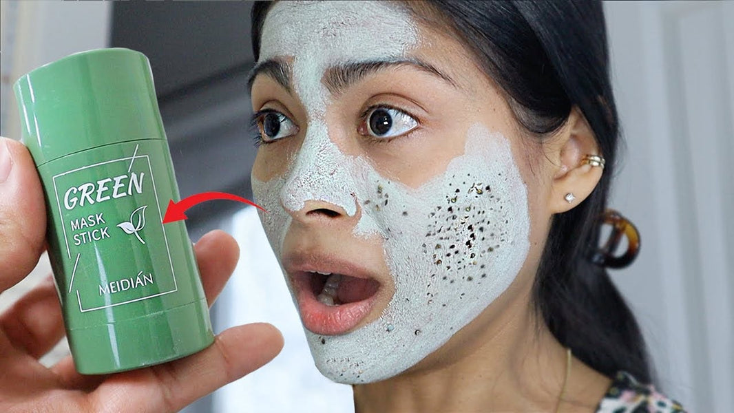 Cleansing Green Tea Mask Clay Stick Oil Control Anti-Acne Whitening Seaweed Mask Skin Care